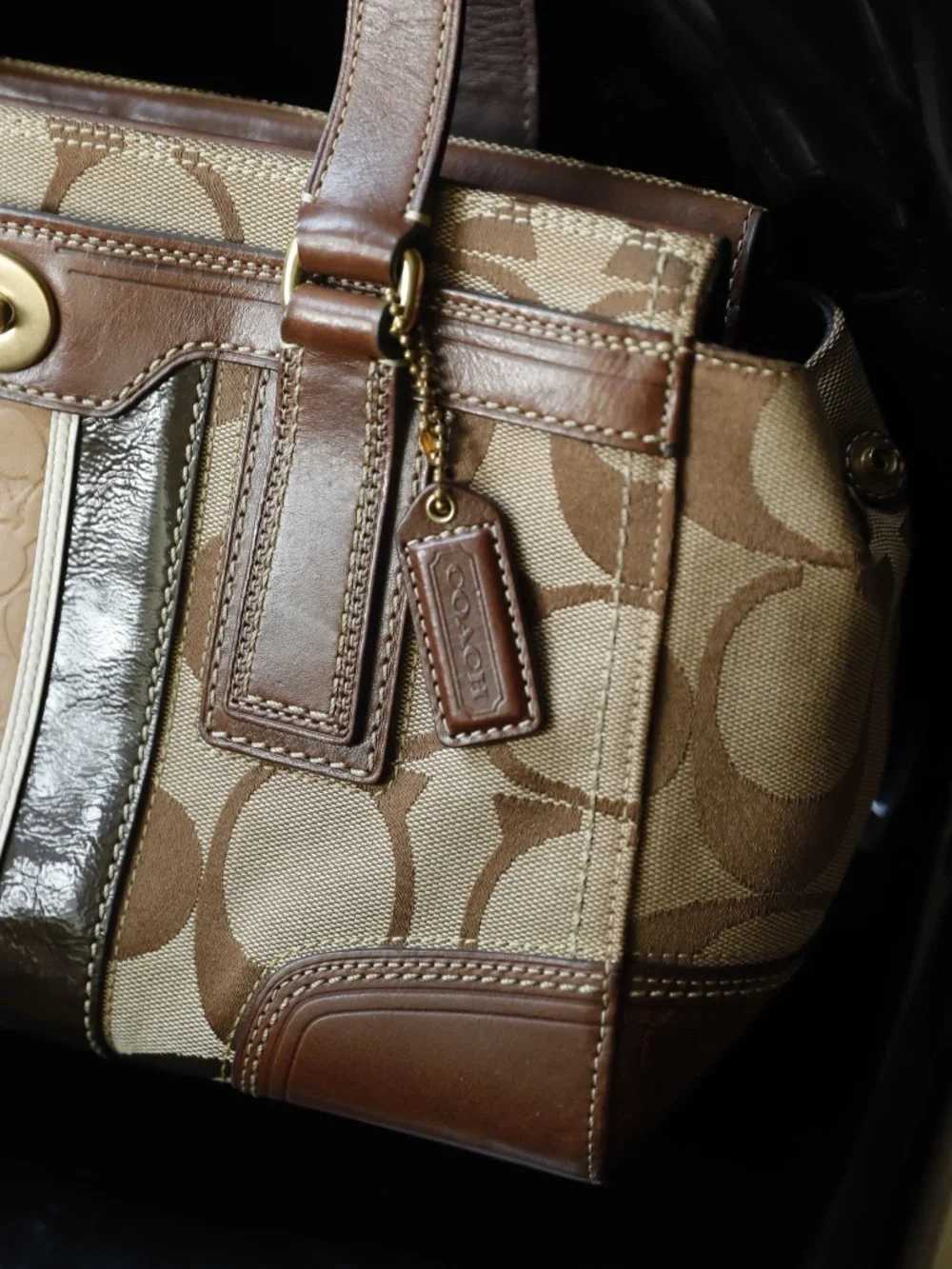 Vintage coach boho bag